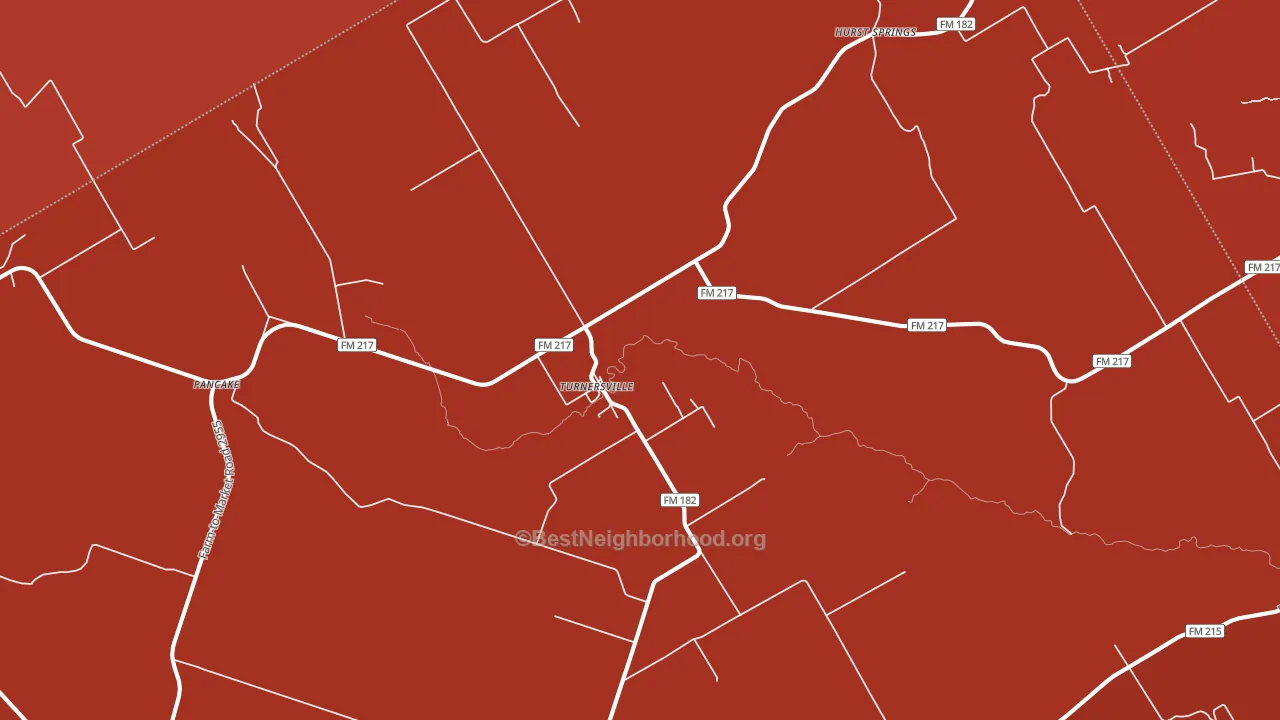 Turnersville, TX block-group political-lean map