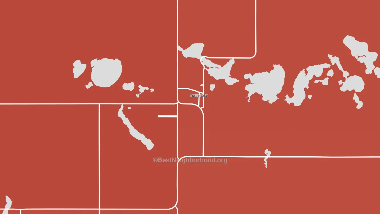 Turtle Lake, ND block-group political-lean map