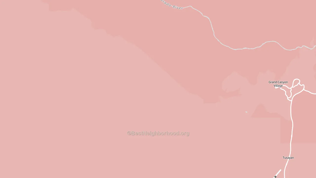 Tusayan, AZ block-group political-lean map