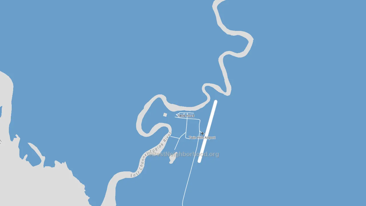 Twin Hills, AK block-group political-lean map