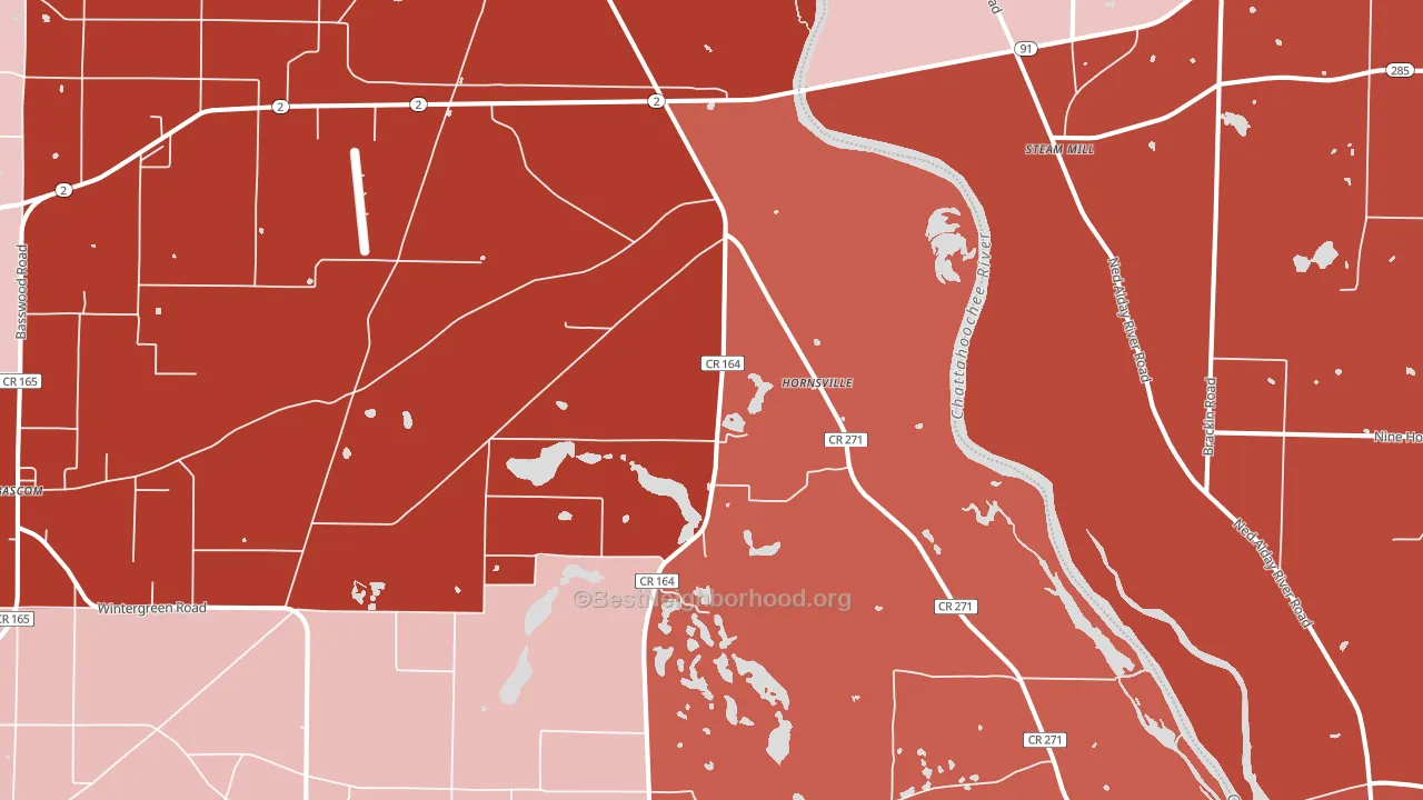Two Egg, FL block-group political-lean map