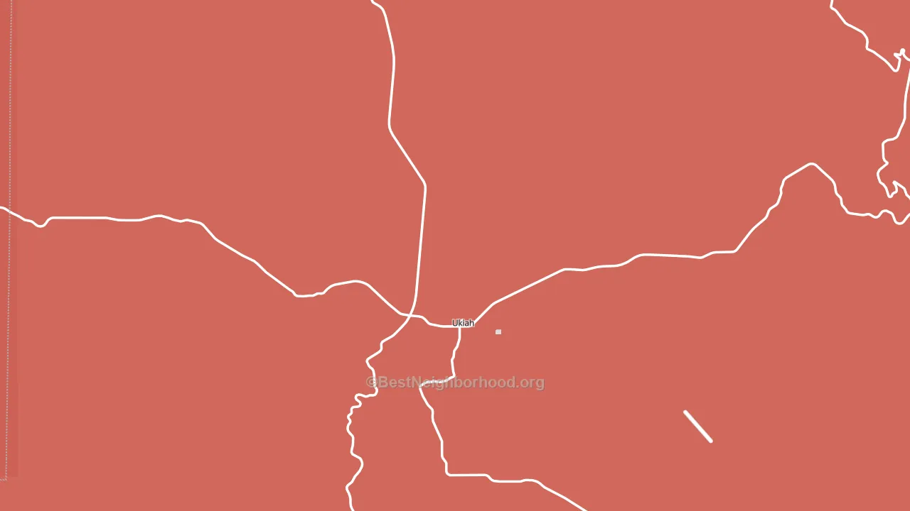 Ukiah, OR block-group political-lean map