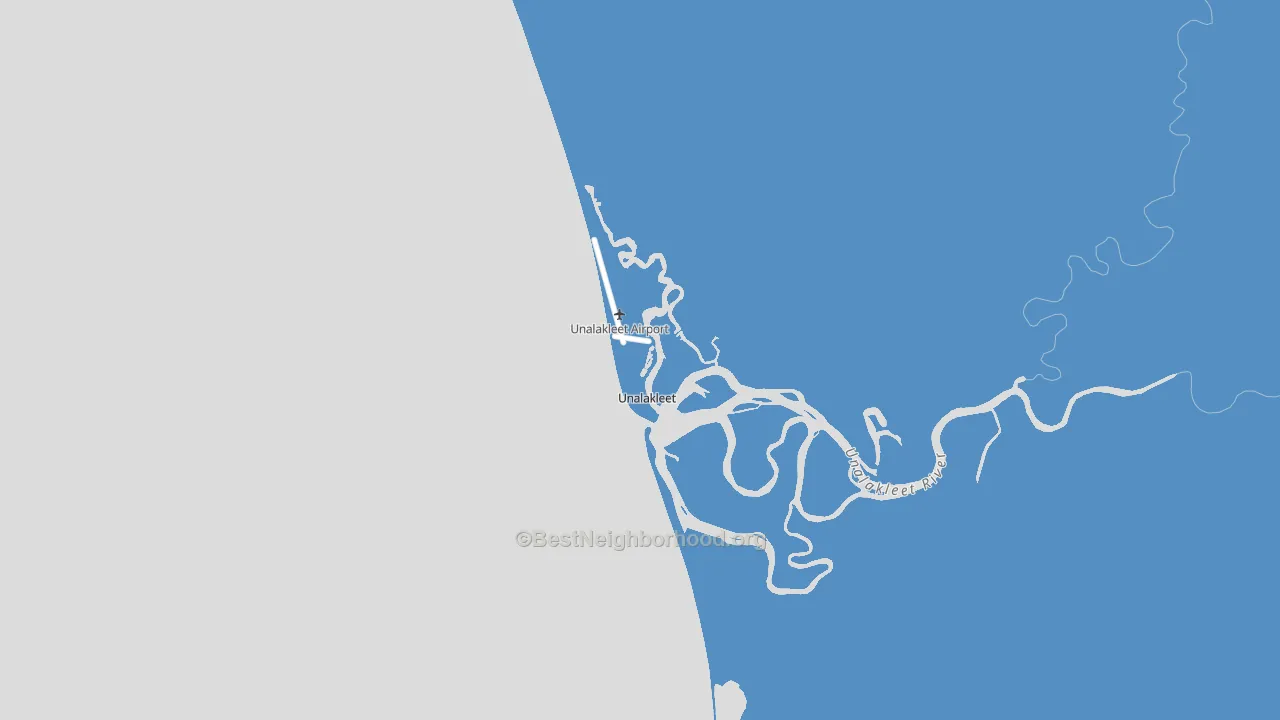 Unalakleet, AK block-group political-lean map