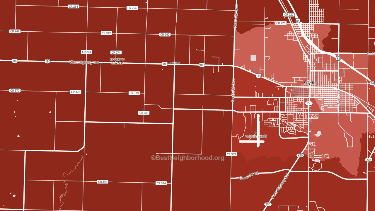 Union, TX block-group political-lean map