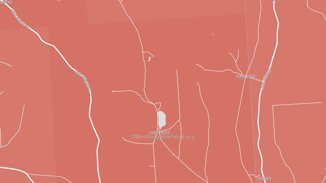 Union Valley, NY block-group political-lean map