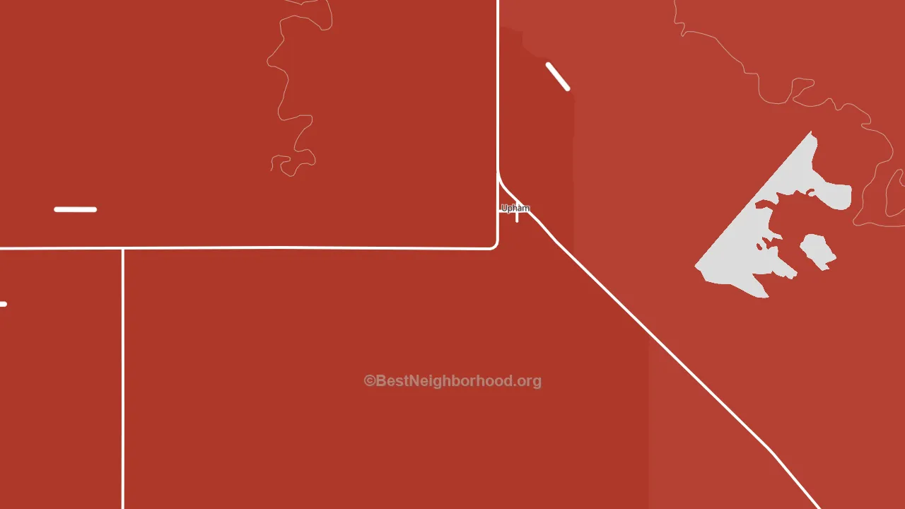 Upham, ND block-group political-lean map