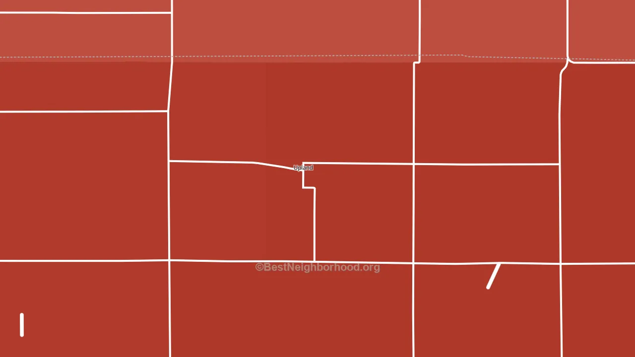 Upland, NE block-group political-lean map