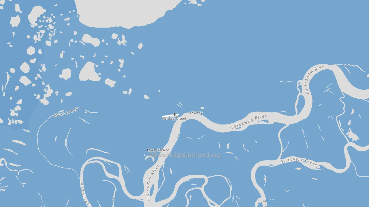 Upper Kalskag, AK block-group political-lean map