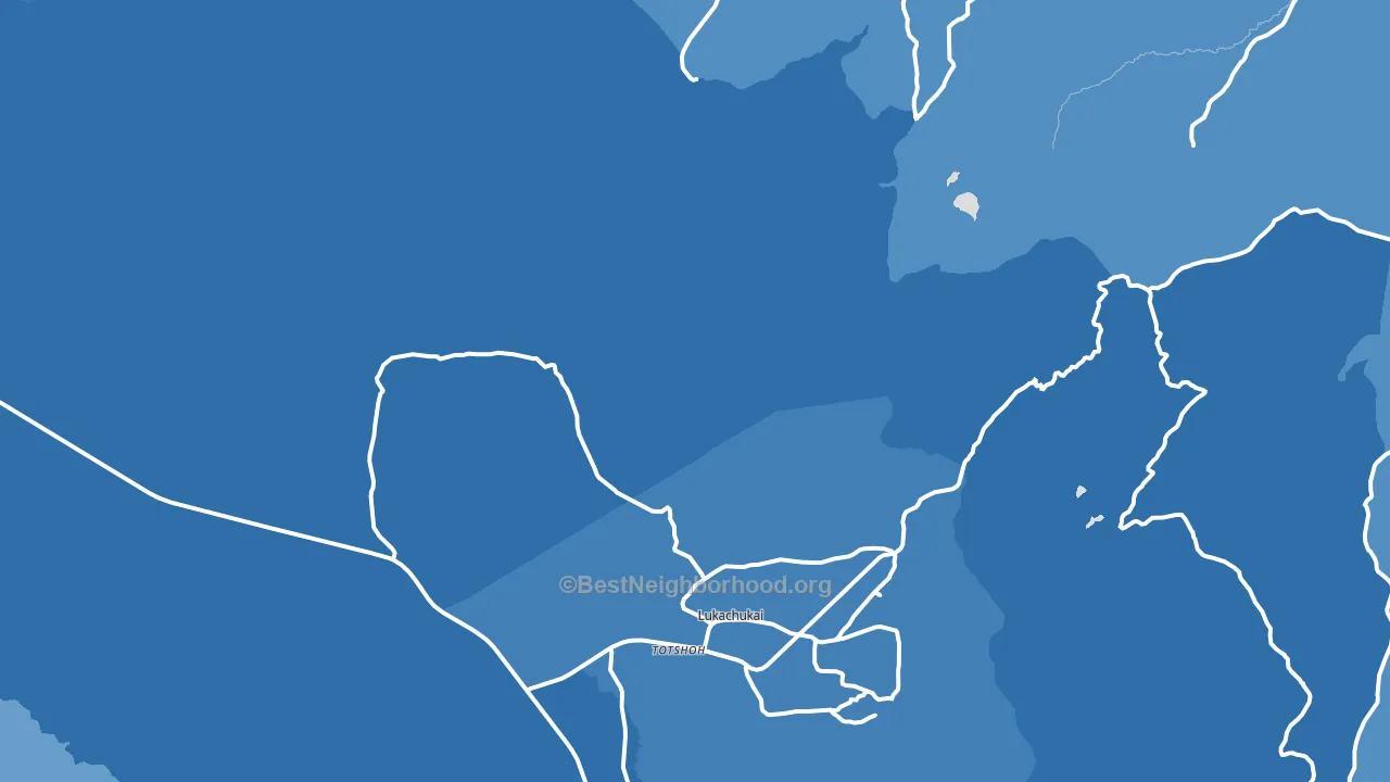 Upper Wheatfields, AZ block-group political-lean map