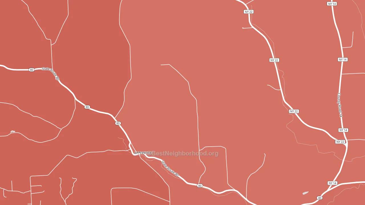 Upperville, NY block-group political-lean map