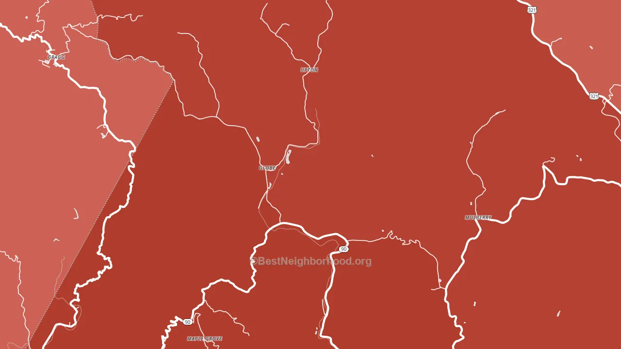 Upton, NC block-group political-lean map