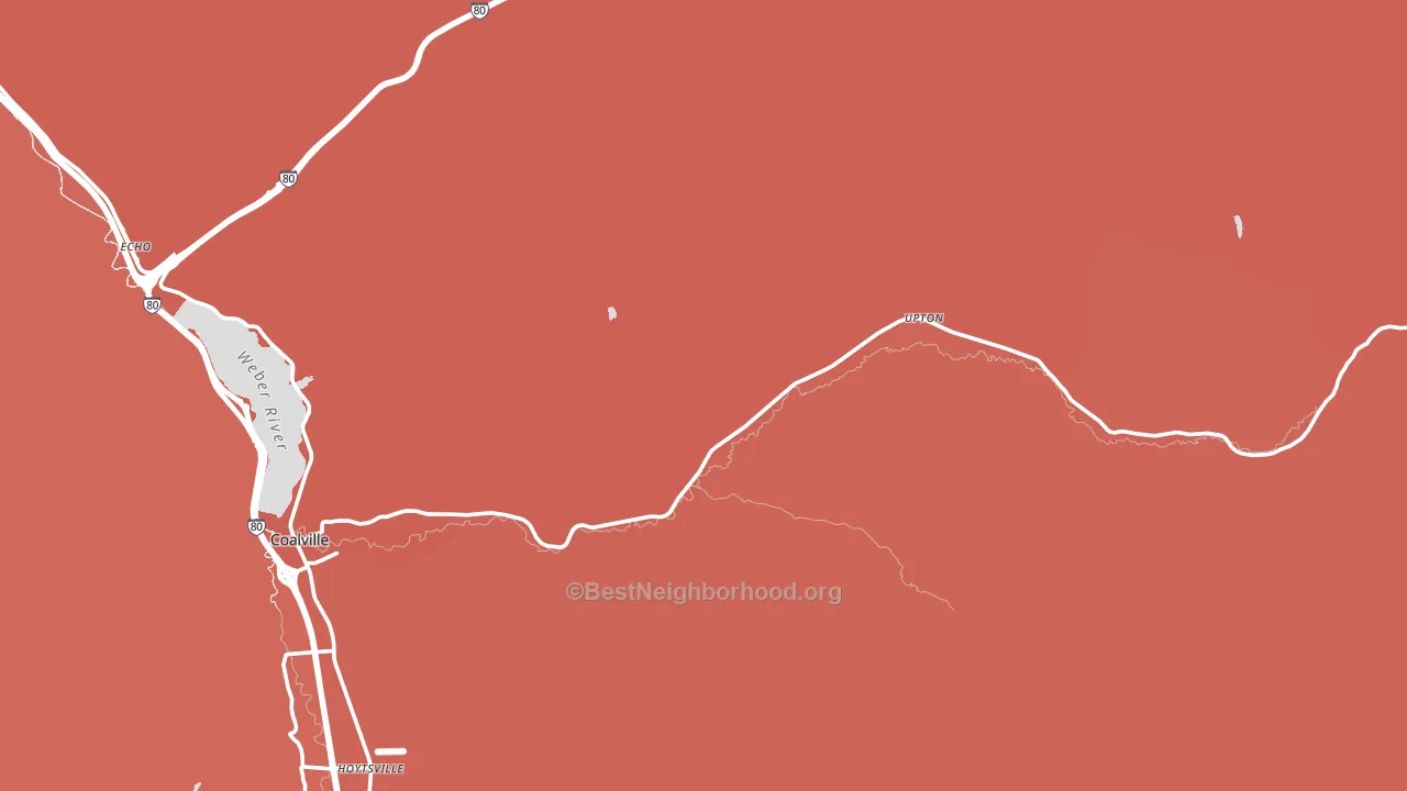 Upton, UT block-group political-lean map
