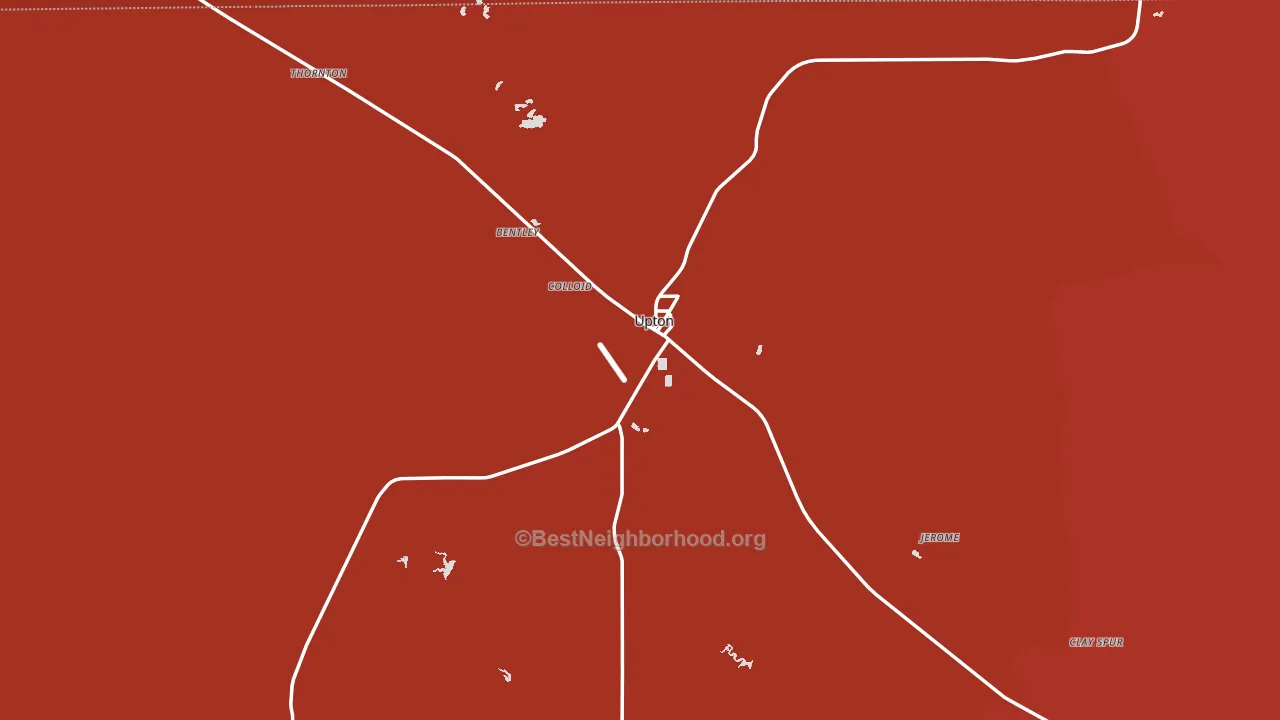Upton, WY block-group political-lean map