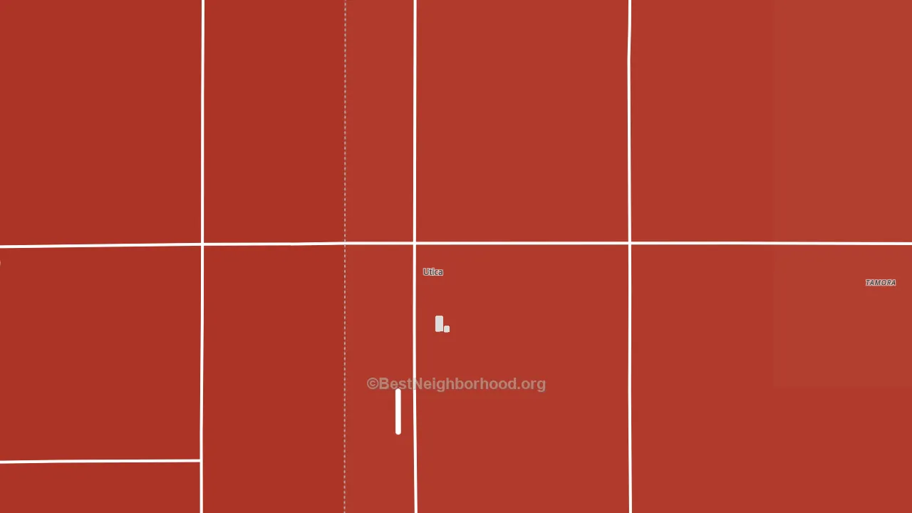Utica, NE block-group political-lean map