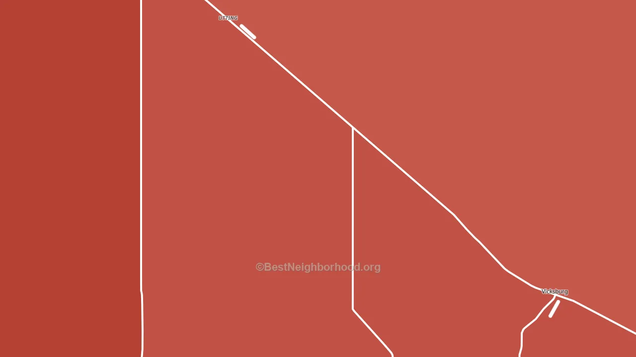 Utting, AZ block-group political-lean map