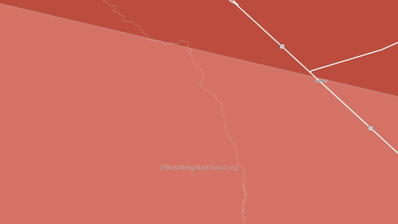 Valentine, TX block-group political-lean map