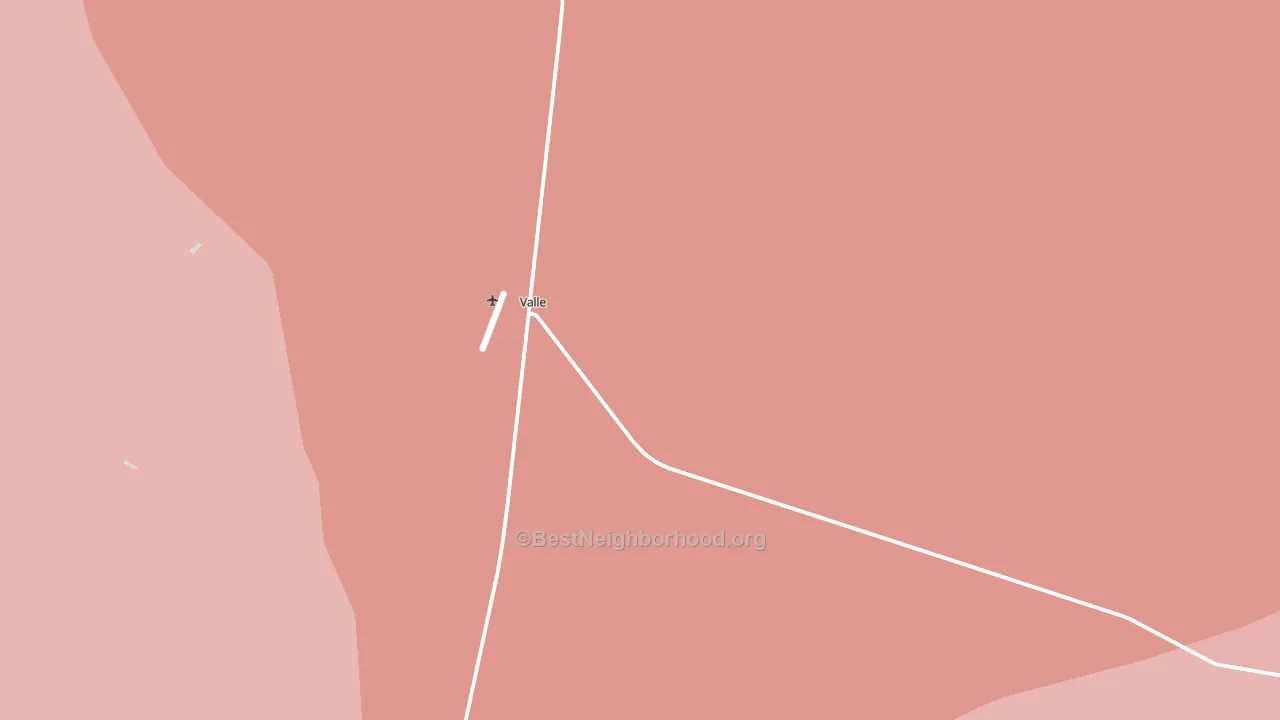 Valle, AZ block-group political-lean map