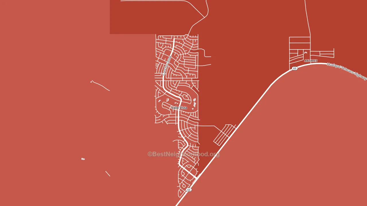 Valle Vista, AZ block-group political-lean map