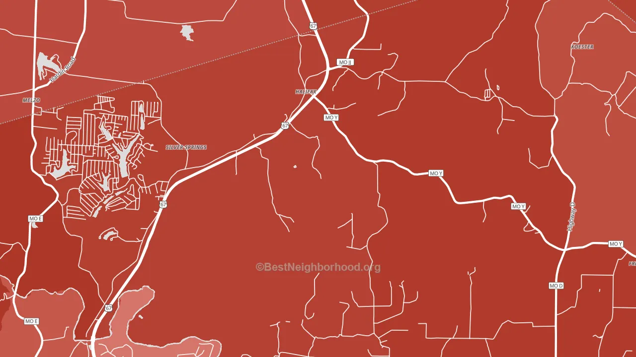 Valles Mines, MO block-group political-lean map