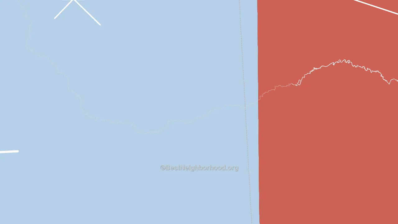 Valley Wells, TX block-group political-lean map