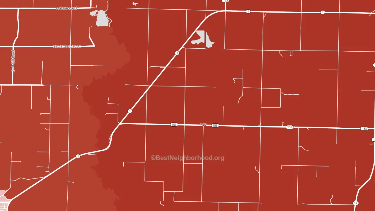 Van, AR block-group political-lean map