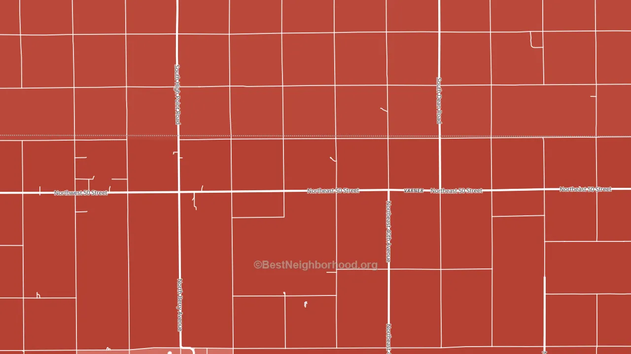 Varner, KS block-group political-lean map