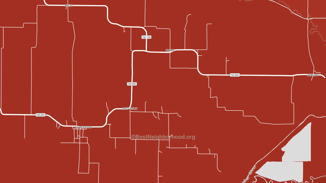 Vasco, TX block-group political-lean map