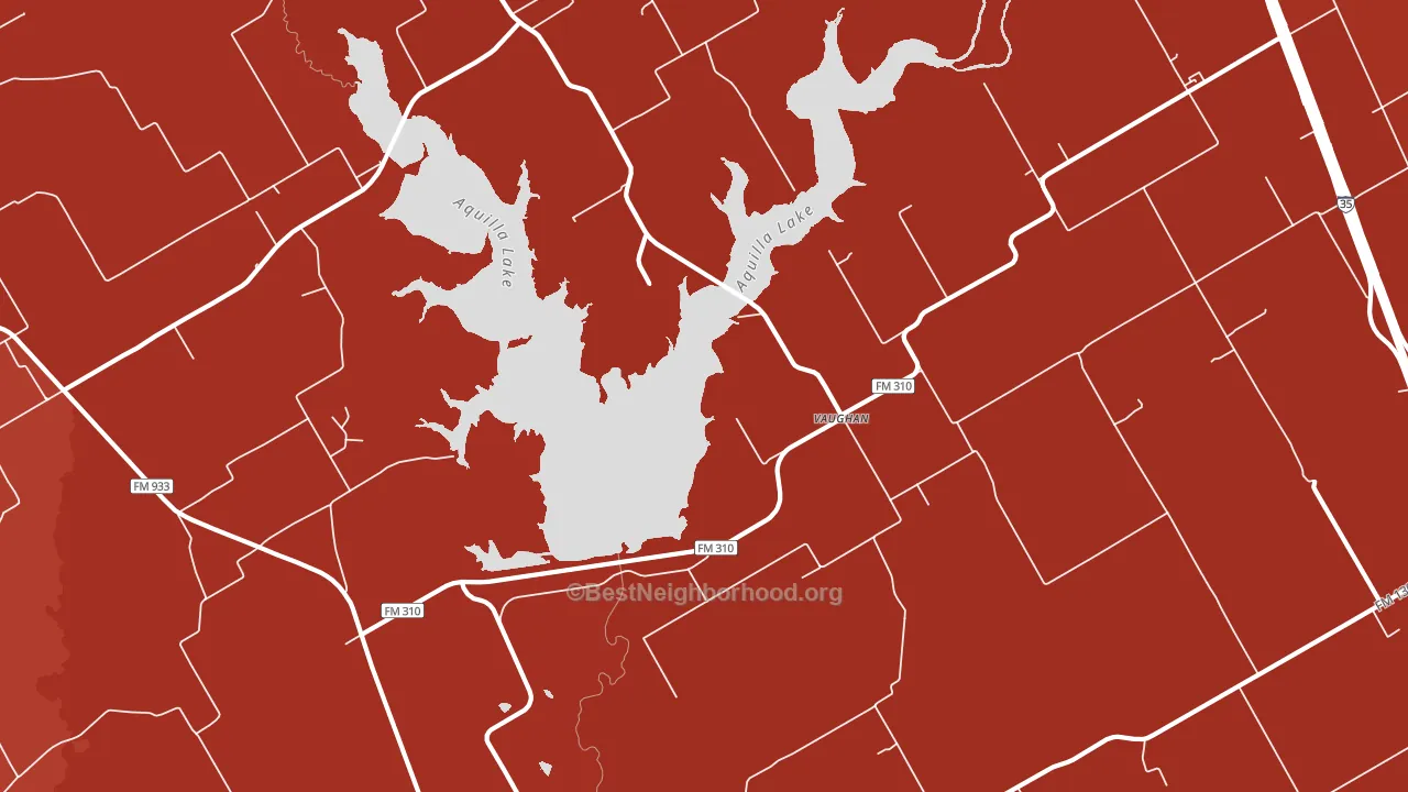 Vaughan, TX block-group political-lean map