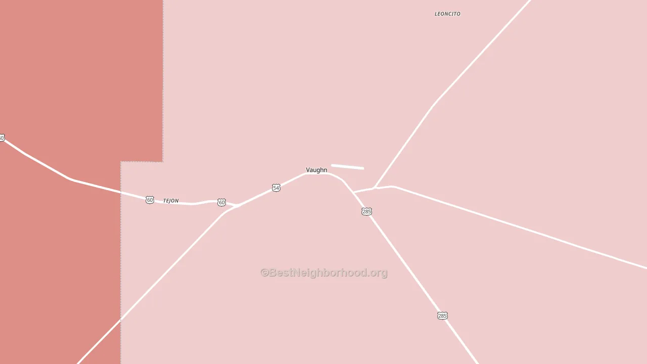 Vaughn, NM block-group political-lean map