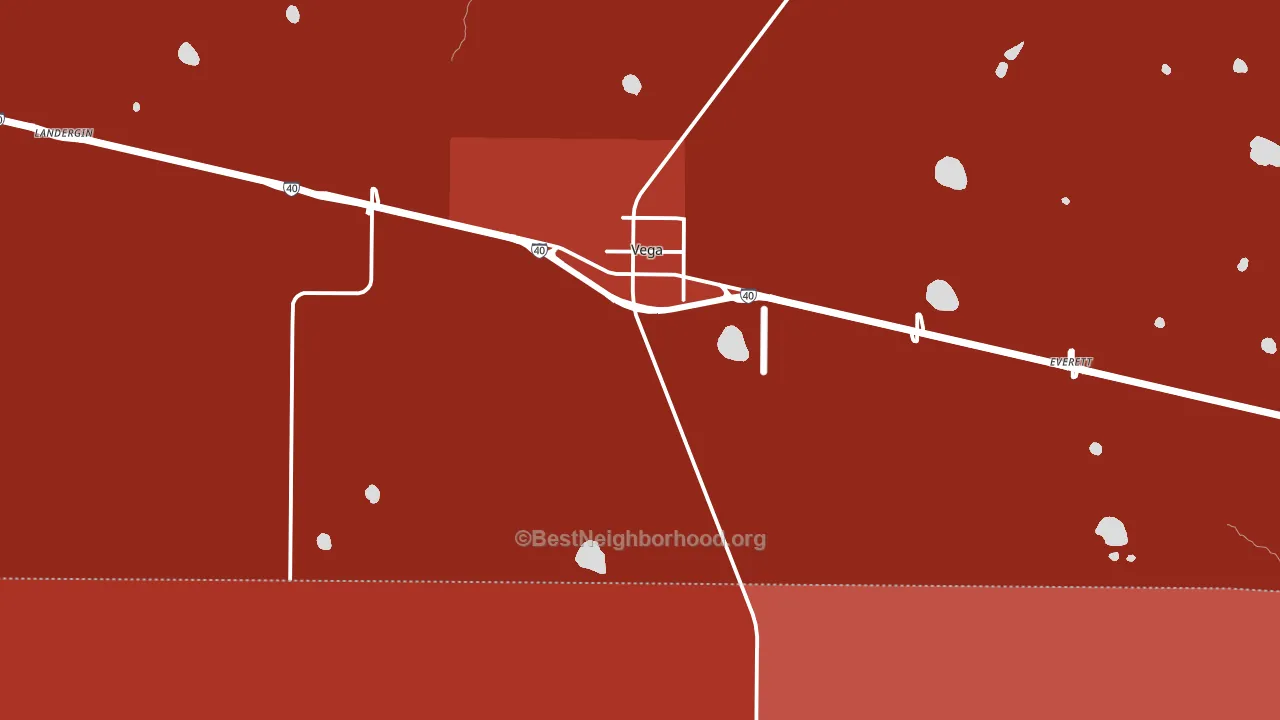 Vega, TX block-group political-lean map