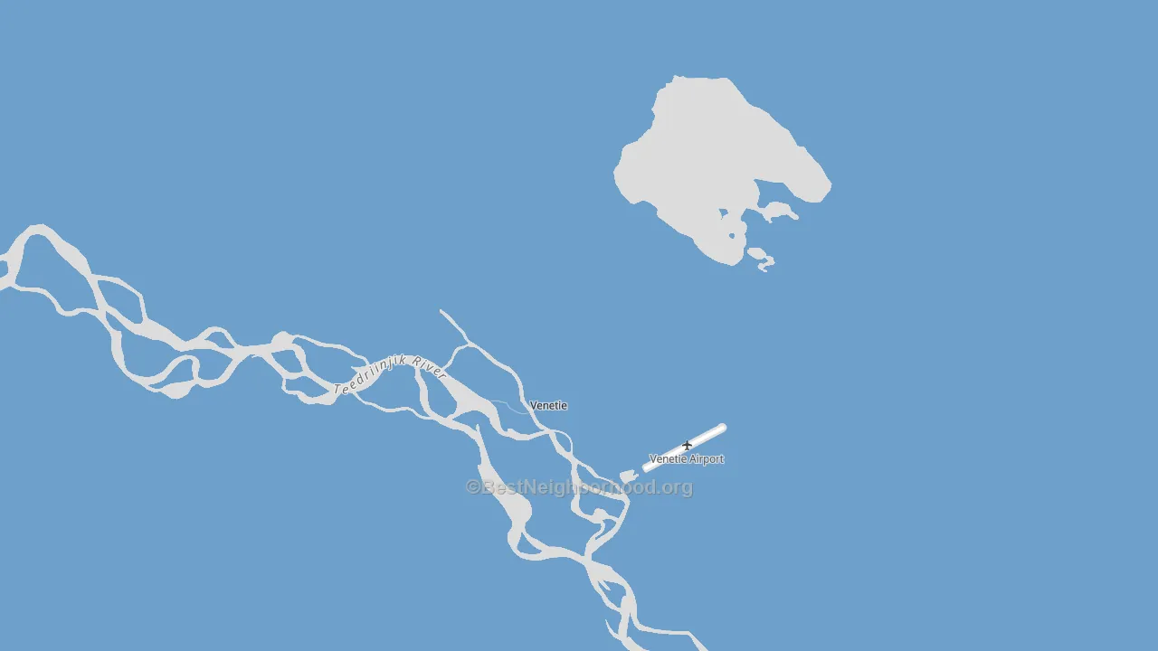 Venetie, AK block-group political-lean map