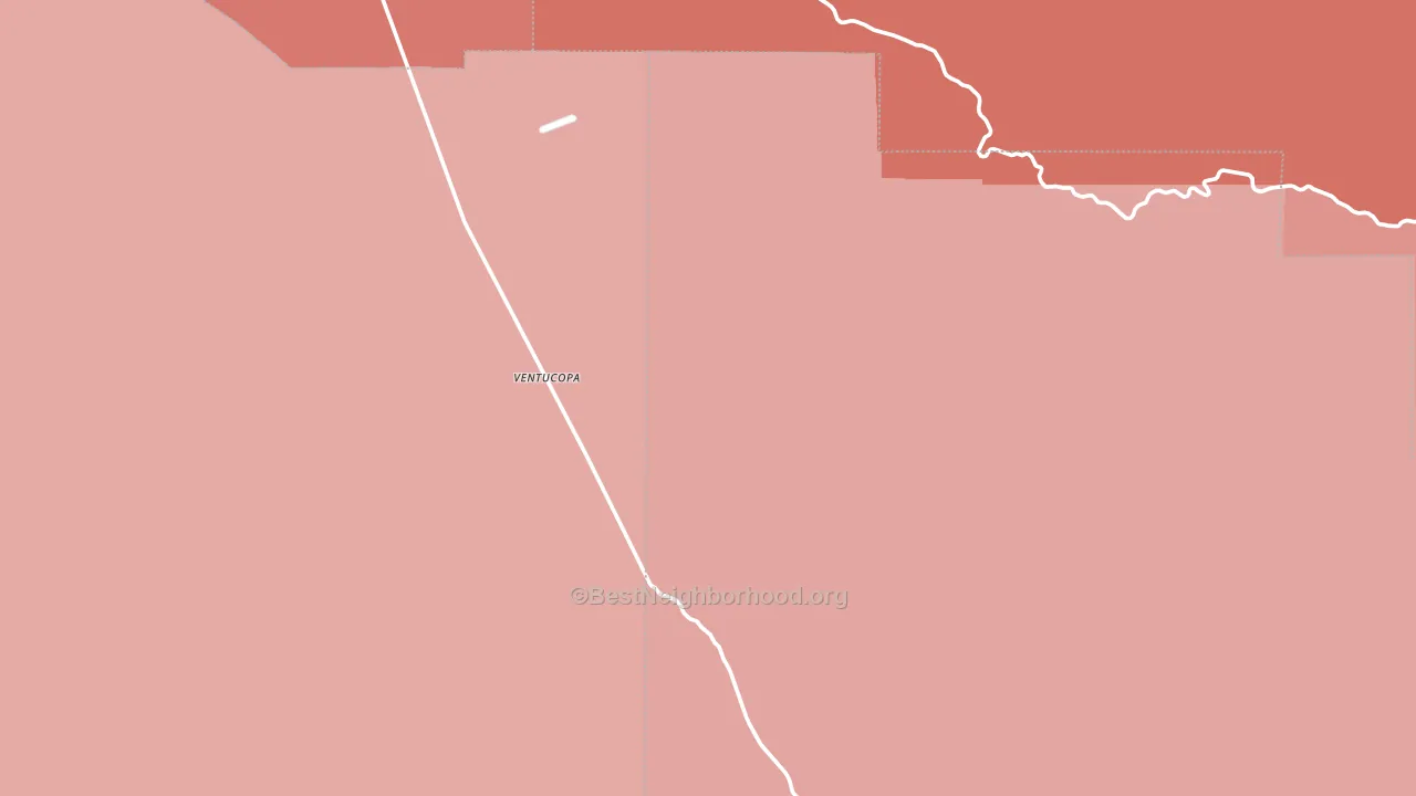Ventucopa, CA block-group political-lean map