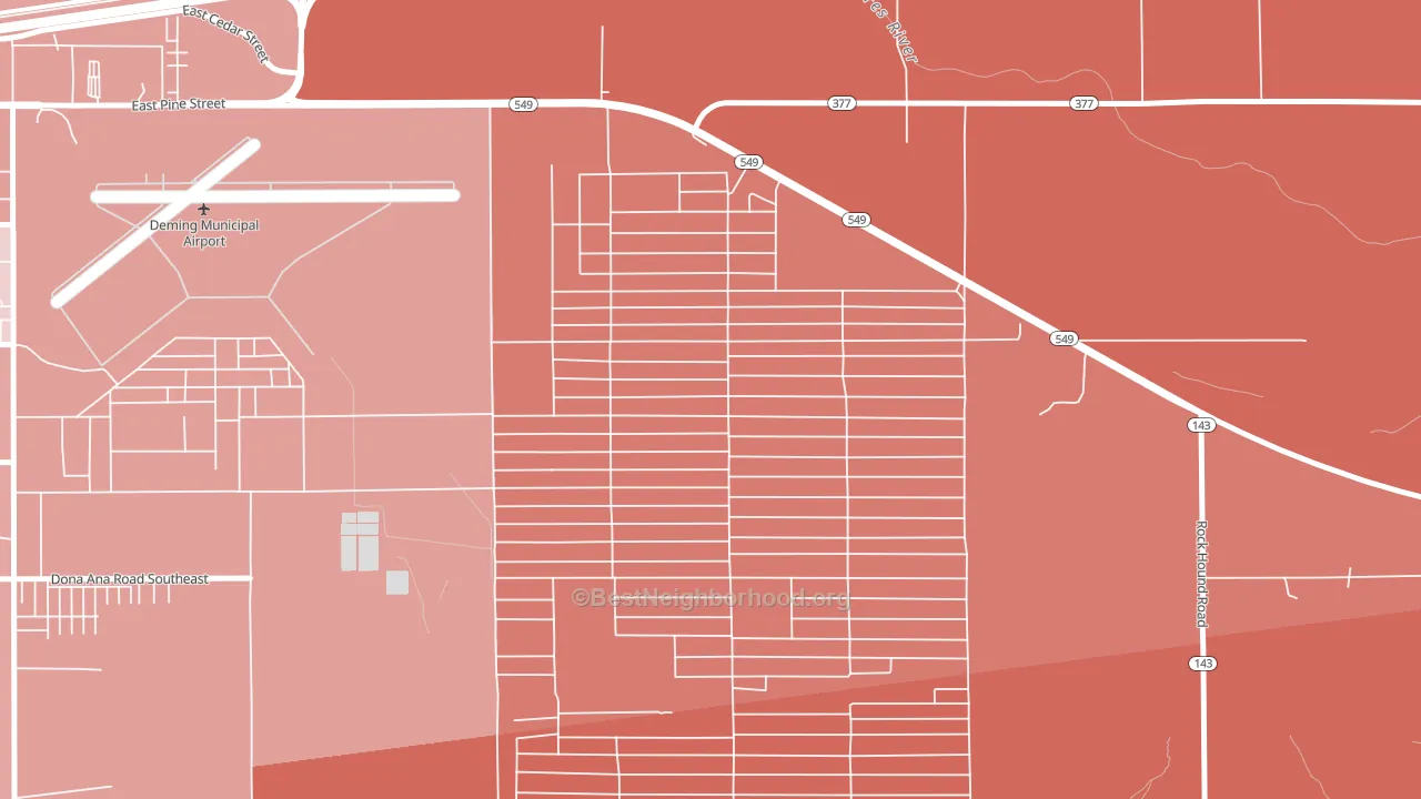 Ventura, NM block-group political-lean map