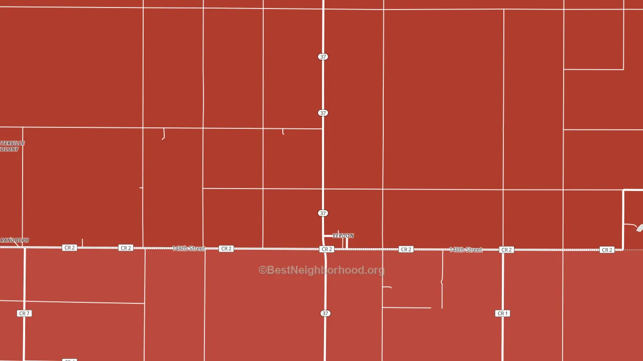 Verdon, SD block-group political-lean map