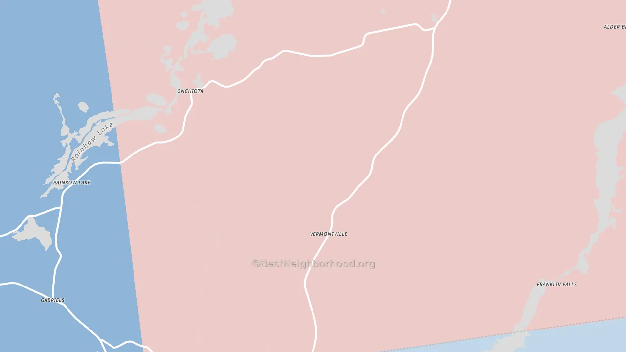 Vermontville, NY block-group political-lean map