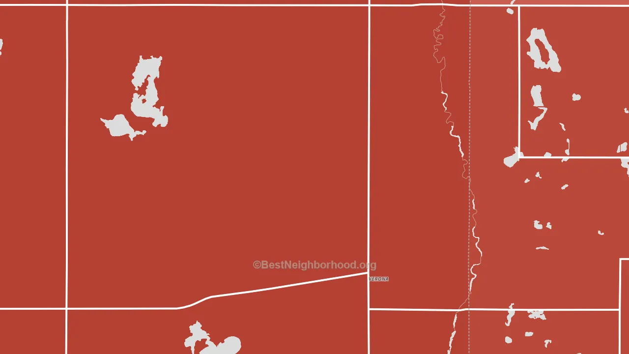 Verona, ND block-group political-lean map