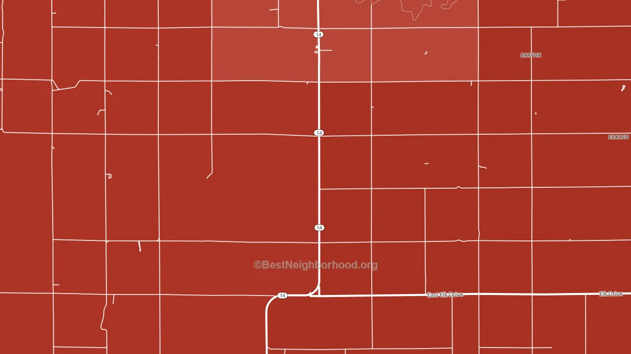 Vesper, KS block-group political-lean map