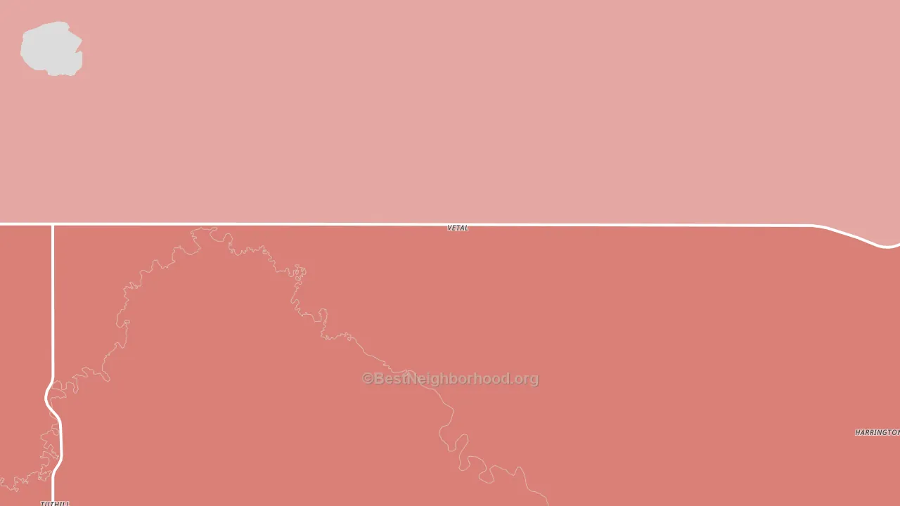 Vetal, SD block-group political-lean map