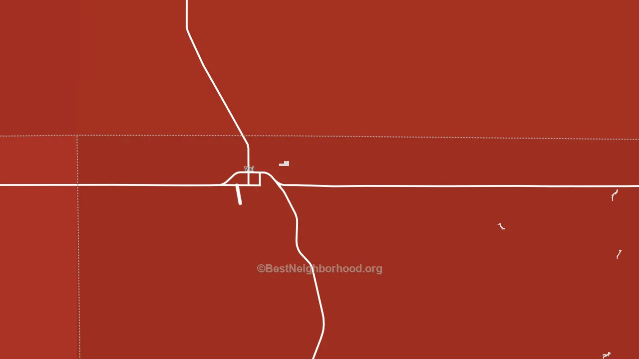 Vici, OK block-group political-lean map