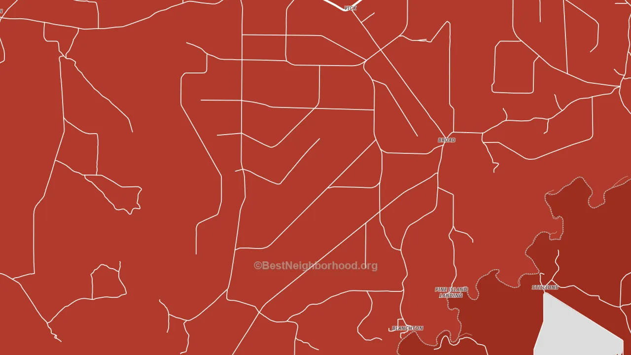 Vick, AR block-group political-lean map