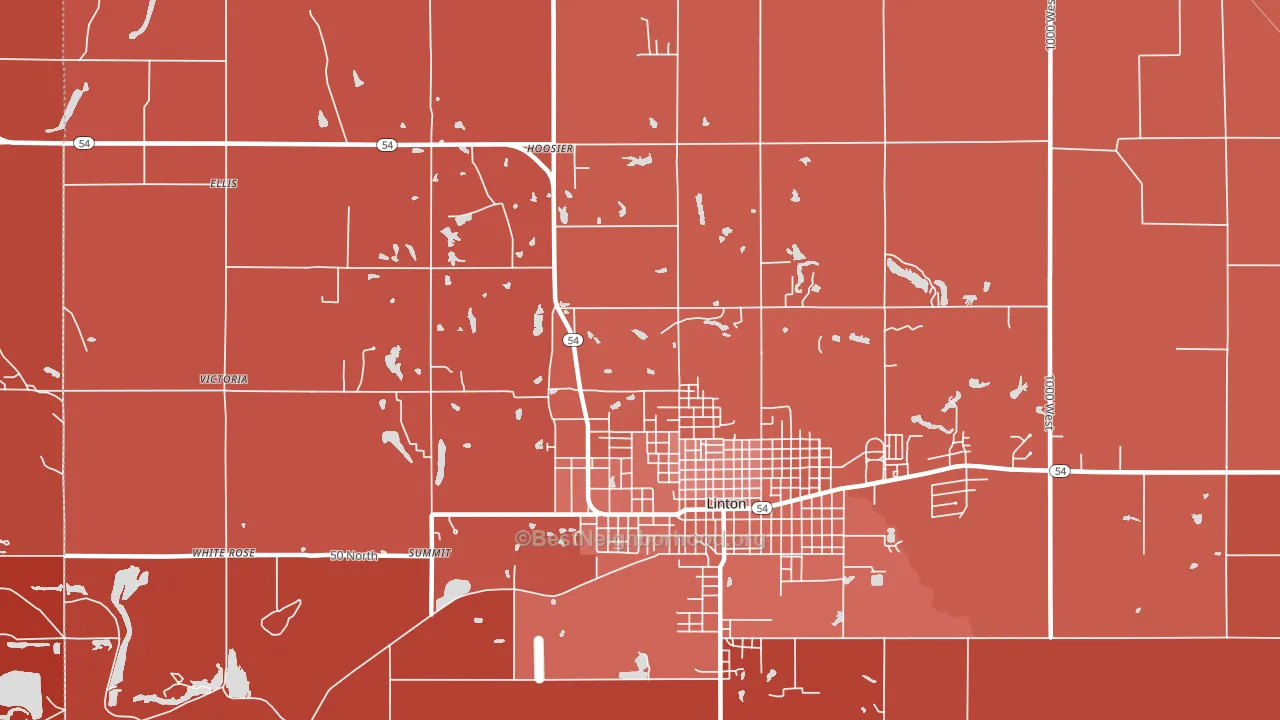 Victoria, IN block-group political-lean map