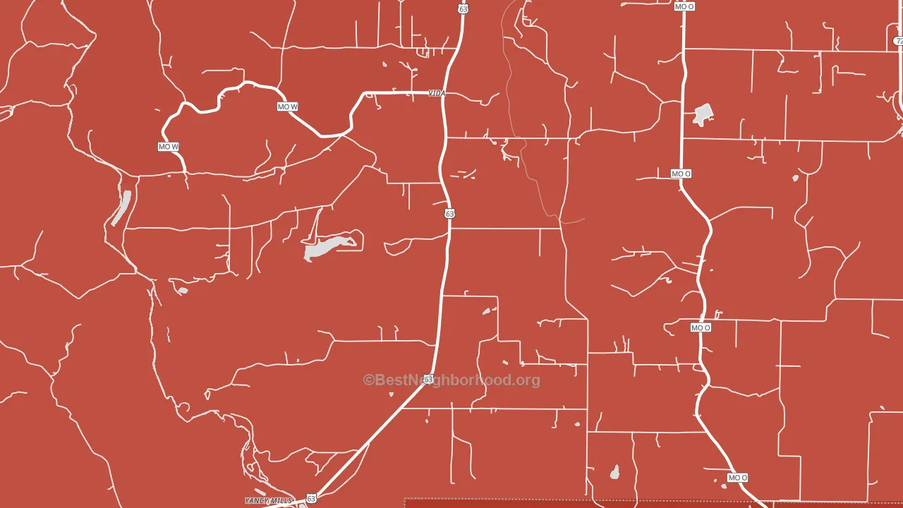 Vida, MO block-group political-lean map