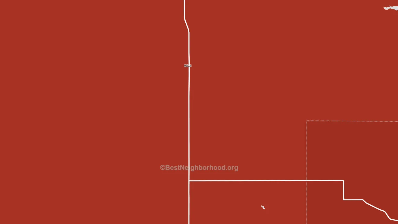 Vida, MT block-group political-lean map
