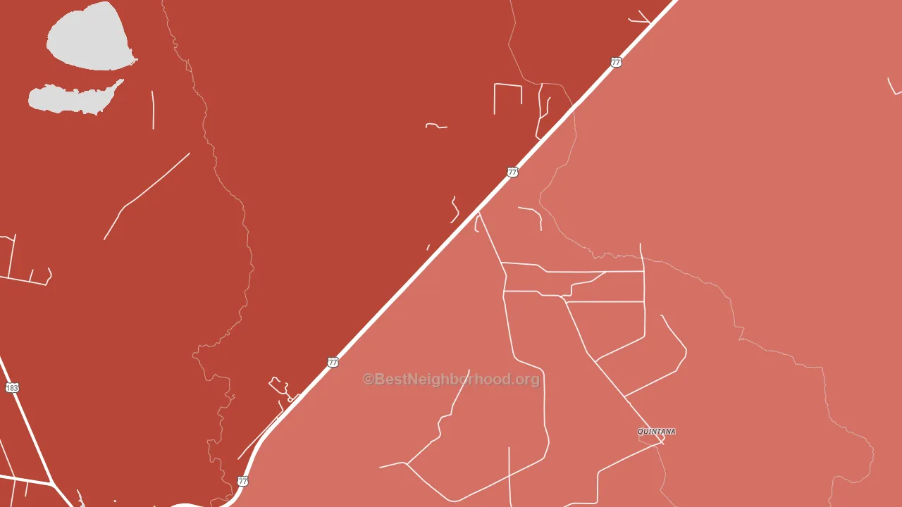 Vidaurri, TX block-group political-lean map