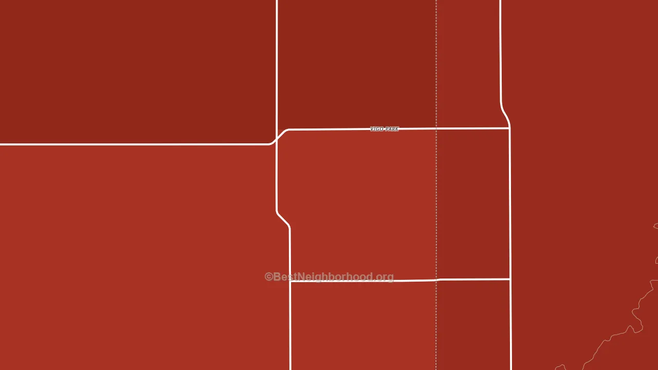 Vigo Park, TX block-group political-lean map