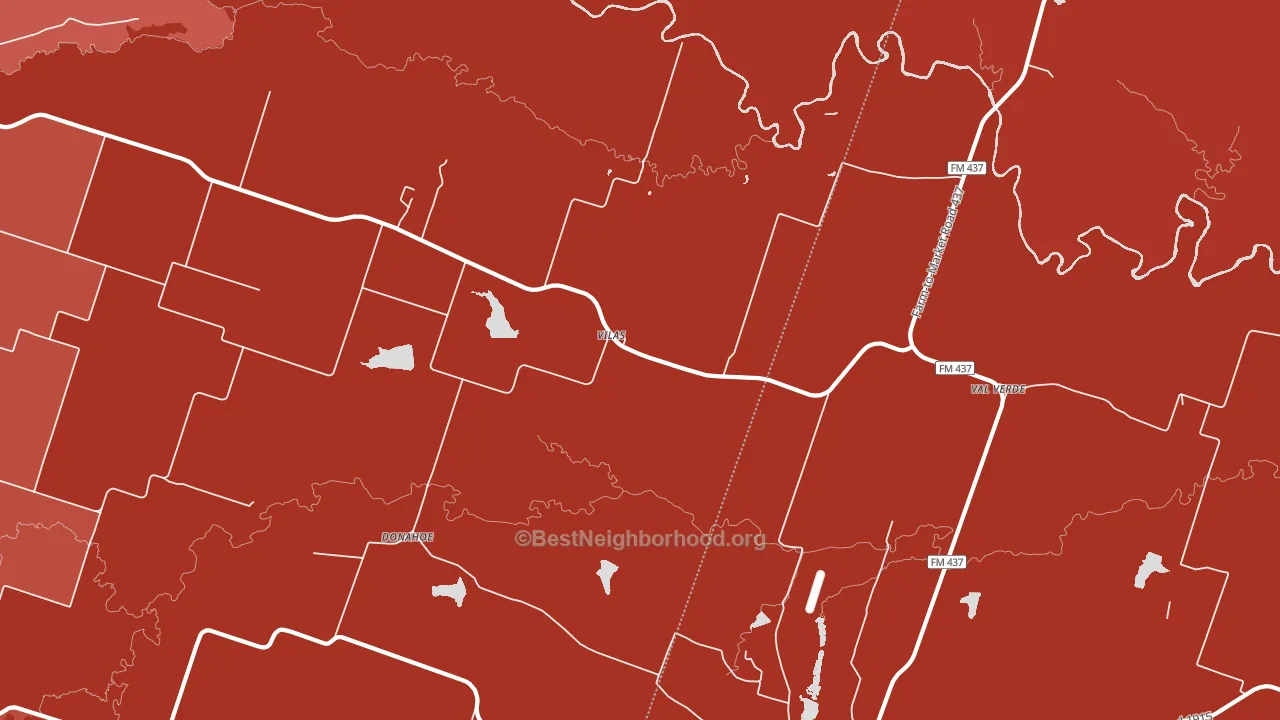 Vilas, TX block-group political-lean map