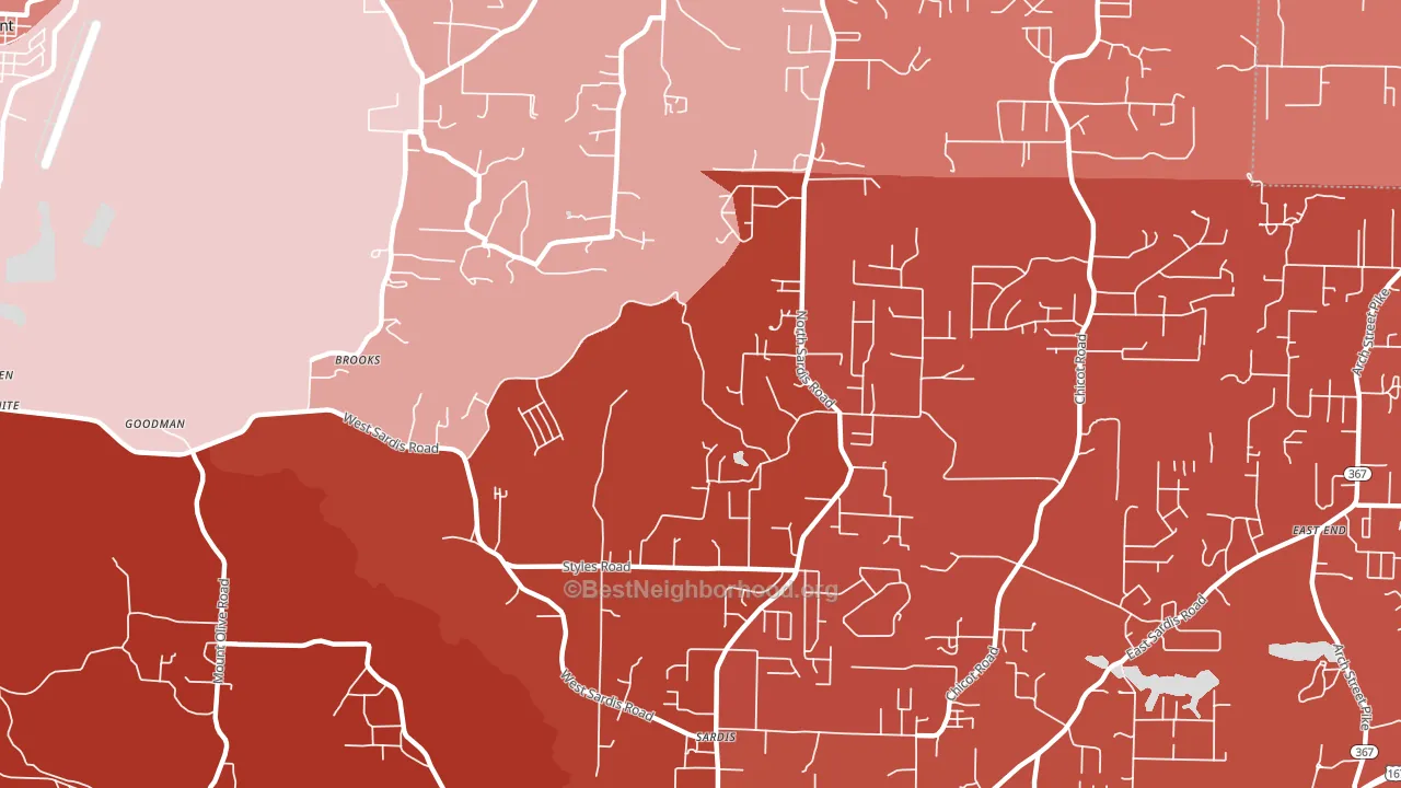 Vimy Ridge, AR block-group political-lean map