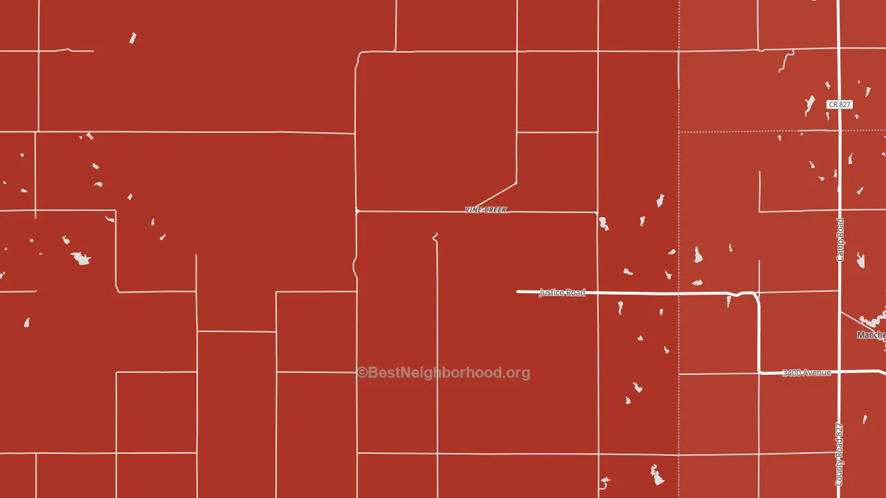 Vine Creek, KS block-group political-lean map