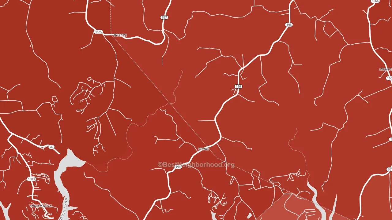 Vinnie, KY block-group political-lean map