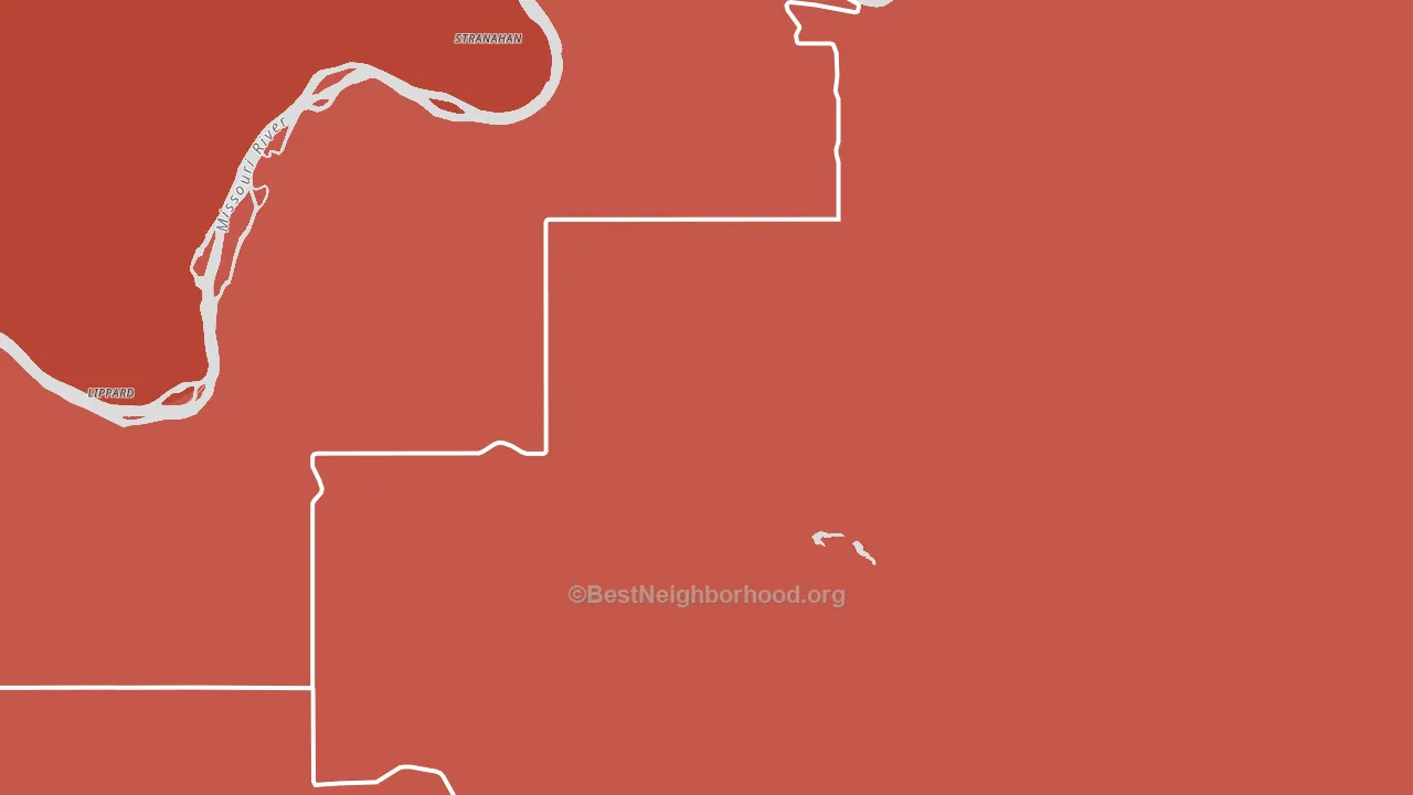 Virgelle, MT block-group political-lean map